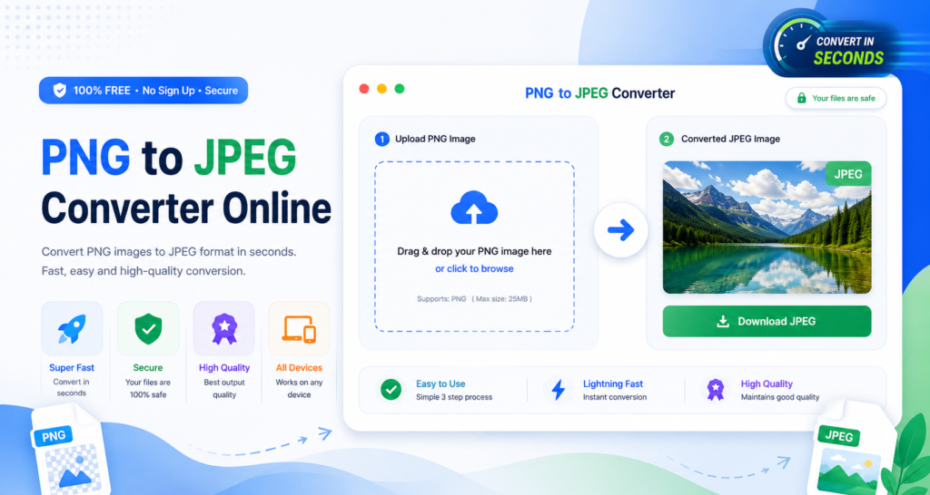 PNG to JPEG online converter